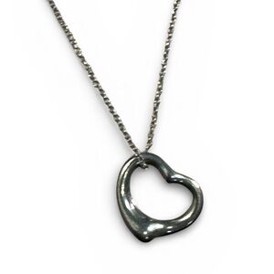 Tiffany & Co. Silver Open Heart Necklace